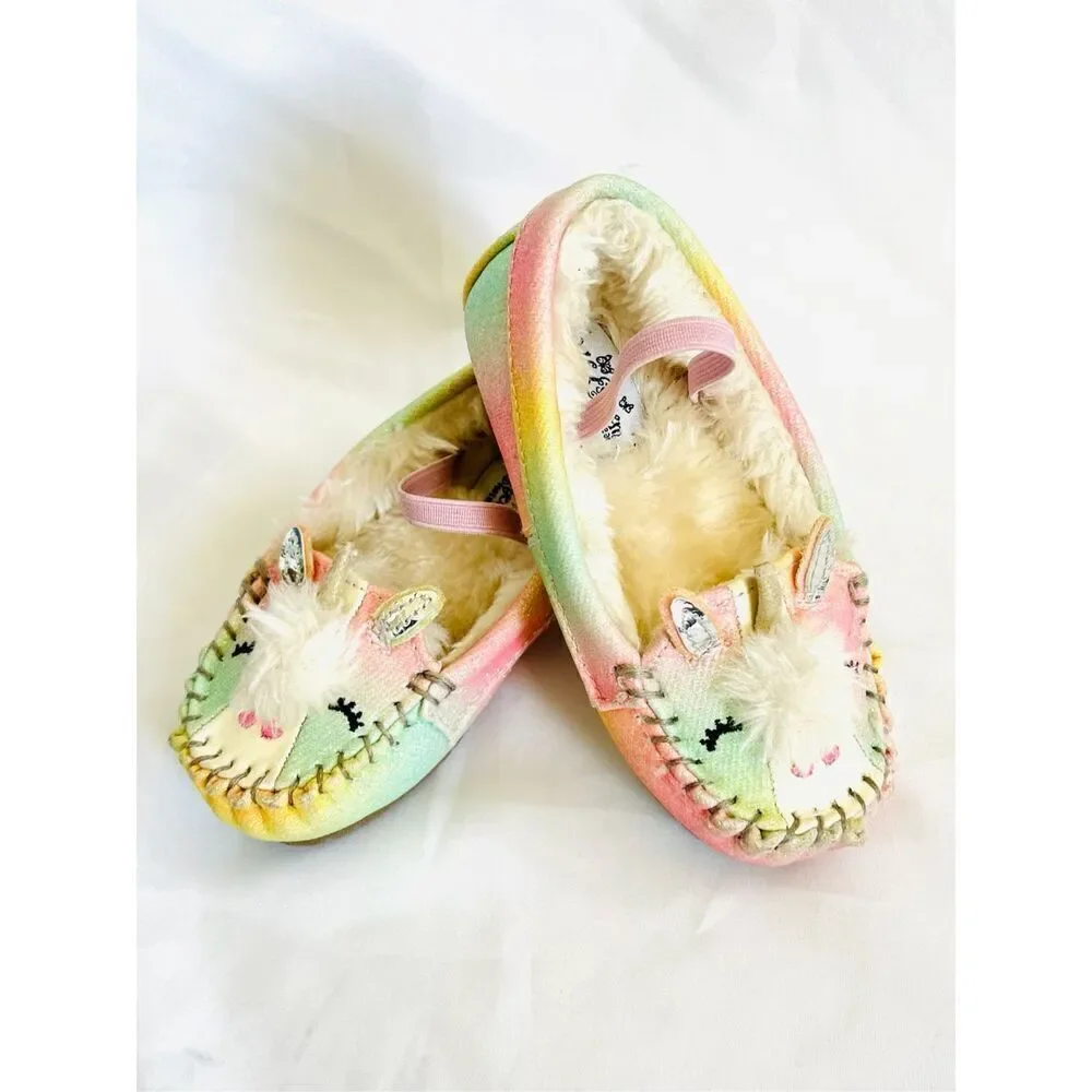 Self Esteem Toddler 7 Rainbow Unicorn Slippers BUY 2 GET 1 FREE
